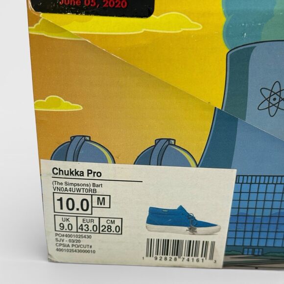 Vans x The Simpsons Bart Chukka Mens Size 10 - Picture 11 of 11